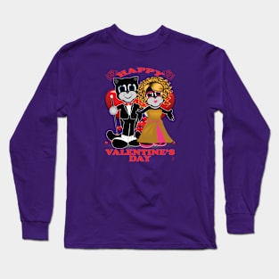 Zapped Kat Happy Valentine’s Day by Swoot Long Sleeve T-Shirt